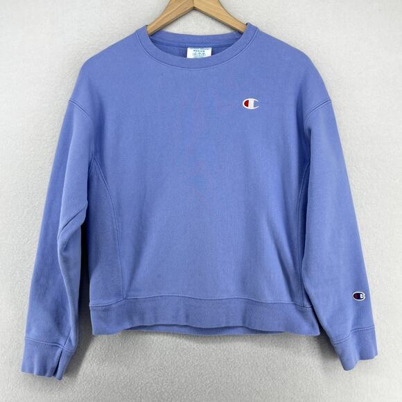 Champion Tops - CHAMPION Sweatshirt Adult M REVERSE WEAVE Crewneck Fleece Y2K Pullover Blue
